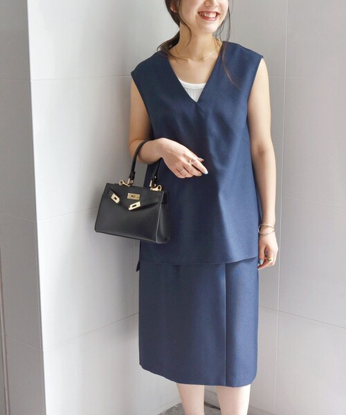 【セール】SHIPS any:〈洗濯機可能〉リネンライク ブラウス × キュロットパンツ セットアップ（セットアップ）｜SHIPS any（シップス エニィ）