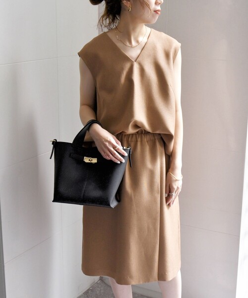 【セール】SHIPS any:〈洗濯機可能〉リネンライク ブラウス × キュロットパンツ セットアップ（セットアップ）｜SHIPS any（シップス エニィ）