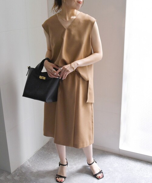 【セール】SHIPS any:〈洗濯機可能〉リネンライク ブラウス × キュロットパンツ セットアップ（セットアップ）｜SHIPS any（シップス エニィ）