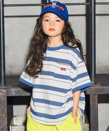 BREEZE | 【BREEZE NEW JACK】マルチボーダー半袖Tシャツ_90～160cm展開(Tシャツ/カットソー)