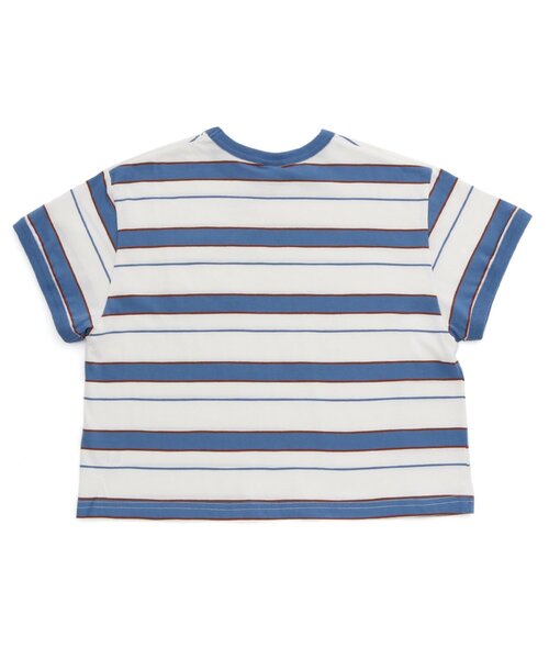 BREEZE（ブリーズ）の「【BREEZE NEW JACK】マルチボーダー半袖Tシャツ_90～160cm展開_一部WEB限定サイズ（Tシャツ/カットソー・キッズ・ブルー/チャコール/イエロー/グリーン/レインボー・90/100/110/120/130/140/150/160）」の14枚目の写真
