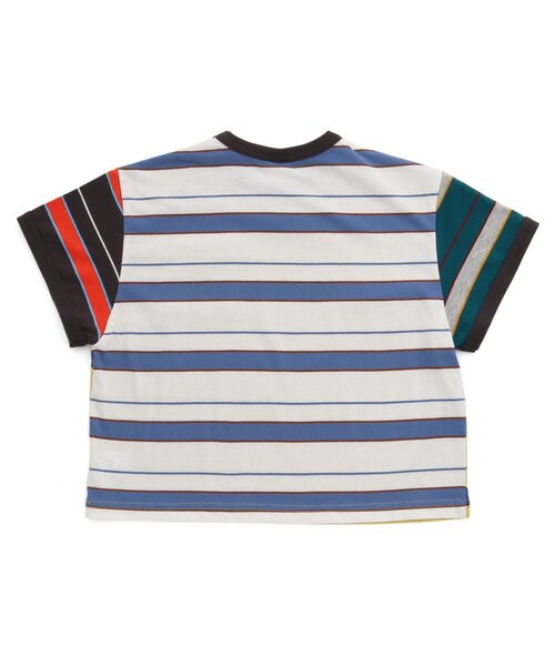 BREEZE（ブリーズ）の「【BREEZE NEW JACK】マルチボーダー半袖Tシャツ_90～160cm展開_一部WEB限定サイズ（Tシャツ/カットソー・キッズ・ブルー/チャコール/イエロー/グリーン/レインボー・90/100/110/120/130/140/150/160）」の19枚目の写真