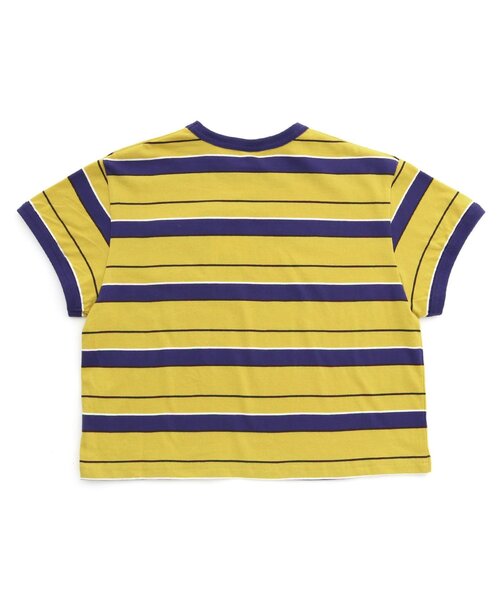 BREEZE（ブリーズ）の「【BREEZE NEW JACK】マルチボーダー半袖Tシャツ_90～160cm展開_一部WEB限定サイズ（Tシャツ/カットソー・キッズ・ブルー/チャコール/イエロー/グリーン/レインボー・90/100/110/120/130/140/150/160）」の16枚目の写真