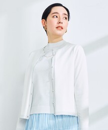 NOLLEY’S Sophi | 《手洗い可能》ラメ配色クルーネックカーディガン(カーディガン/ボレロ)