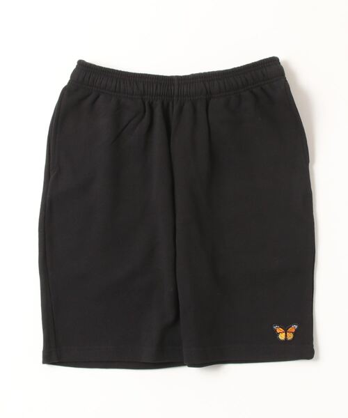 DOUBLE STEAL（ダブルスティール）の「バタフライワッペンスウェットハーフパンツ（スウェットパンツ・メンズ・アッシュグレー/ブラック/ネイビー・MEDIUM/LARGE/X-LARGE）」の2枚目の写真