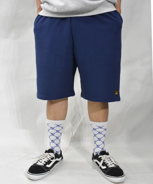 DOUBLE STEAL（ダブルスティール）の「バタフライワッペンスウェットハーフパンツ（スウェットパンツ・メンズ・アッシュグレー/ブラック/ネイビー・MEDIUM/LARGE/X-LARGE）」の15枚目の写真