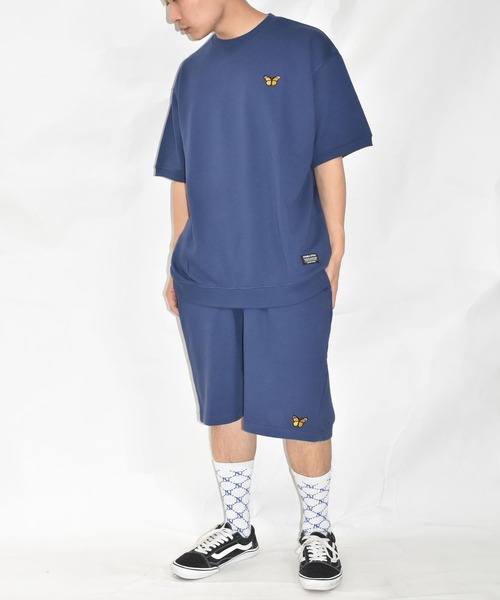 DOUBLE STEAL（ダブルスティール）の「バタフライワッペンスウェットハーフパンツ（スウェットパンツ・メンズ・アッシュグレー/ブラック/ネイビー・MEDIUM/LARGE/X-LARGE）」の16枚目の写真