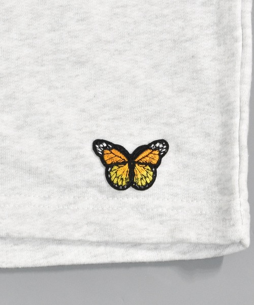 DOUBLE STEAL（ダブルスティール）の「バタフライワッペンスウェットハーフパンツ（スウェットパンツ・メンズ・アッシュグレー/ブラック/ネイビー・MEDIUM/LARGE/X-LARGE）」の20枚目の写真