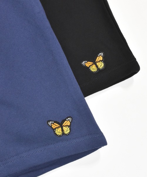 DOUBLE STEAL（ダブルスティール）の「バタフライワッペンスウェットハーフパンツ（スウェットパンツ・メンズ・アッシュグレー/ブラック/ネイビー・MEDIUM/LARGE/X-LARGE）」の22枚目の写真