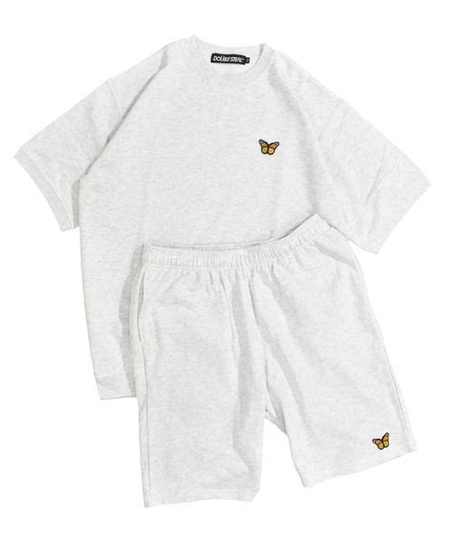 DOUBLE STEAL（ダブルスティール）の「バタフライワッペンスウェットハーフパンツ（スウェットパンツ・メンズ・アッシュグレー/ブラック/ネイビー・MEDIUM/LARGE/X-LARGE）」の6枚目の写真