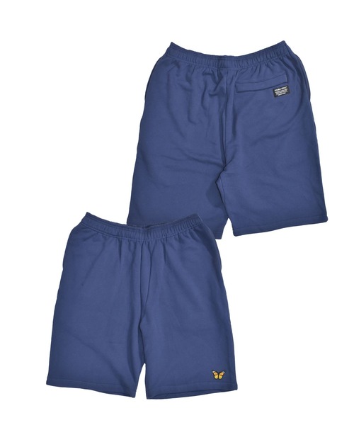 DOUBLE STEAL（ダブルスティール）の「バタフライワッペンスウェットハーフパンツ（スウェットパンツ・メンズ・アッシュグレー/ブラック/ネイビー・MEDIUM/LARGE/X-LARGE）」の4枚目の写真