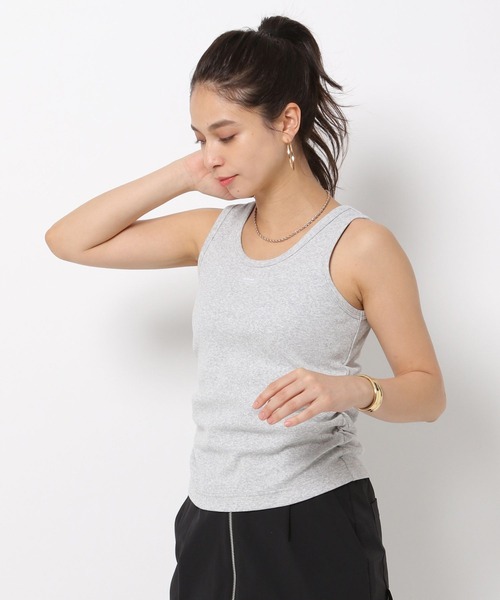HEREIAM(ヘレイアム)の「【HEREIAM】ギャザーリブタンク(タンクトップ・レディース・ホワイト/グレー/ブラック・FREE)」の4枚目の写真