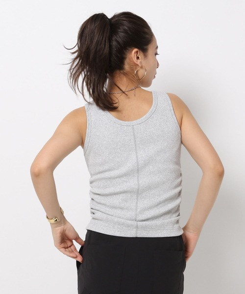 HEREIAM(ヘレイアム)の「【HEREIAM】ギャザーリブタンク(タンクトップ・レディース・ホワイト/グレー/ブラック・FREE)」の5枚目の写真