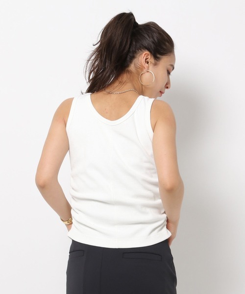 HEREIAM(ヘレイアム)の「【HEREIAM】ギャザーリブタンク(タンクトップ・レディース・ホワイト/グレー/ブラック・FREE)」の6枚目の写真
