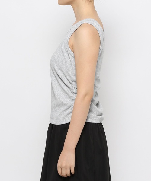 HEREIAM(ヘレイアム)の「【HEREIAM】ギャザーリブタンク(タンクトップ・レディース・ホワイト/グレー/ブラック・FREE)」の8枚目の写真