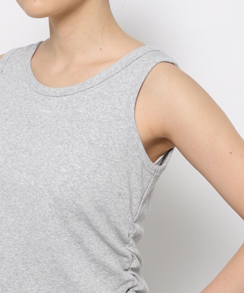 HEREIAM(ヘレイアム)の「【HEREIAM】ギャザーリブタンク(タンクトップ・レディース・ホワイト/グレー/ブラック・FREE)」の12枚目の写真