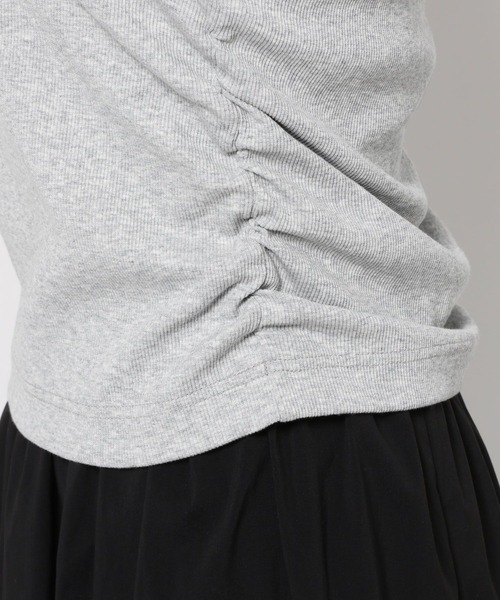 HEREIAM(ヘレイアム)の「【HEREIAM】ギャザーリブタンク(タンクトップ・レディース・ホワイト/グレー/ブラック・FREE)」の13枚目の写真