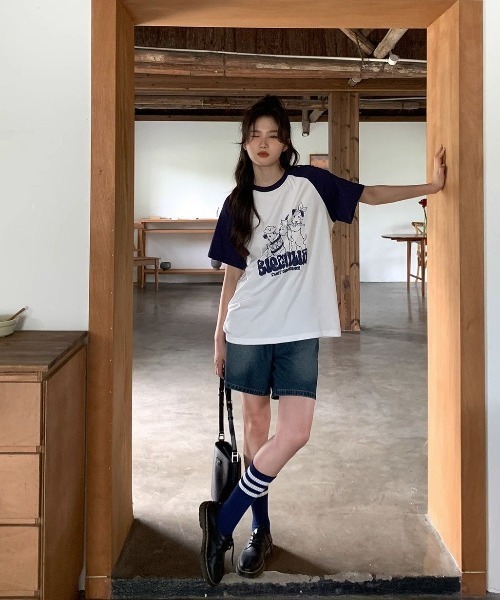 GEMEDA（ジェメダ）の「新色追加/猫 プリント半袖Tシャツ（Tシャツ/カットソー・レディース・ライトグレー/ホワイト・M）」の10枚目の写真