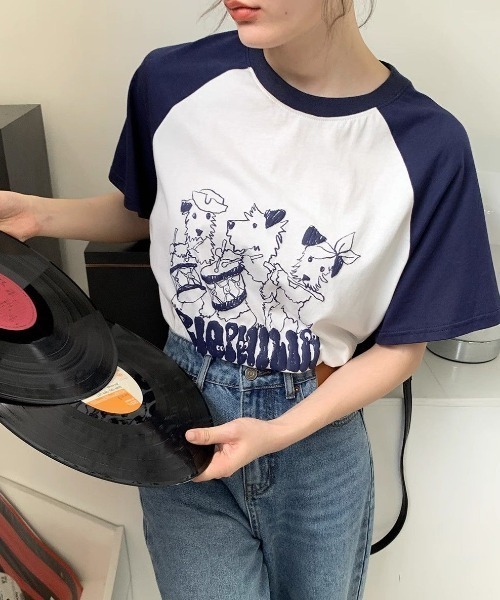 GEMEDA（ジェメダ）の「新色追加/猫 プリント半袖Tシャツ（Tシャツ/カットソー・レディース・ライトグレー/ホワイト・M）」の17枚目の写真