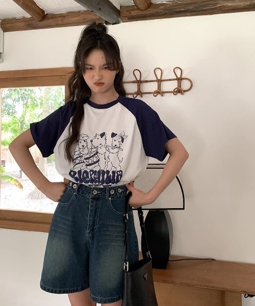 GEMEDA（ジェメダ）の「新色追加/猫 プリント半袖Tシャツ（Tシャツ/カットソー・レディース・ライトグレー/ホワイト・M）」の19枚目の写真