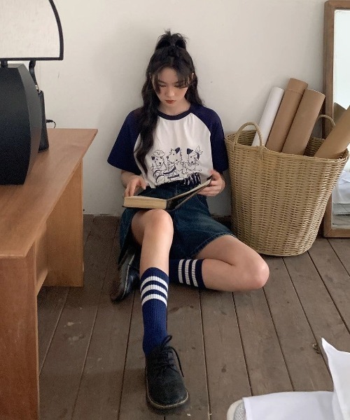 GEMEDA（ジェメダ）の「新色追加/猫 プリント半袖Tシャツ（Tシャツ/カットソー・レディース・ライトグレー/ホワイト・M）」の20枚目の写真