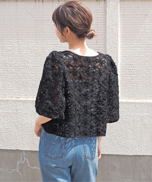 tiptop(ティップトップ)の「アソートシアーレース前後2wayブラウス(シャツ/ブラウス・レディース・ホワイト系その他/ブラック/オフホワイト/ブラック系その他・FREE)」の14枚目の写真