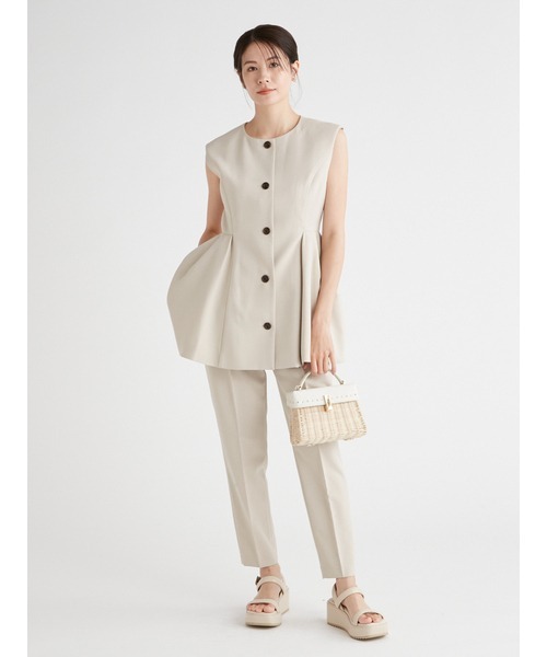 CELFORD（セルフォード）の「ペプラムセットアップ（ワンピース・レディース・ブラック/ベージュ/グレー・38/36）」の20枚目の写真