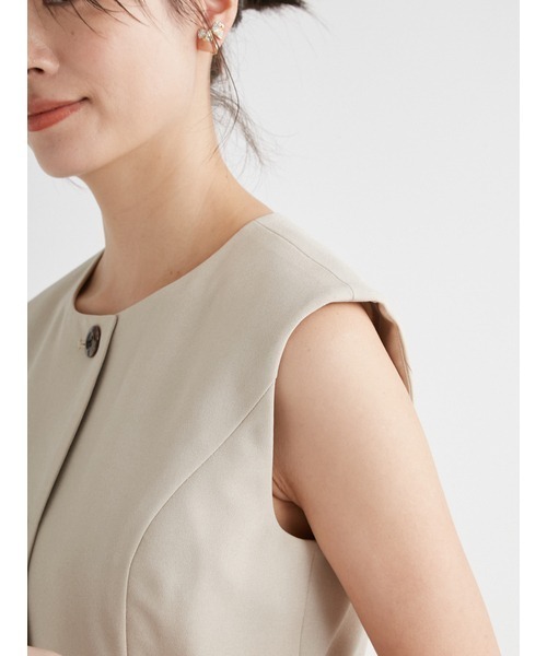 CELFORD（セルフォード）の「ペプラムセットアップ（ワンピース・レディース・ブラック/ベージュ/グレー・38/36）」の10枚目の写真