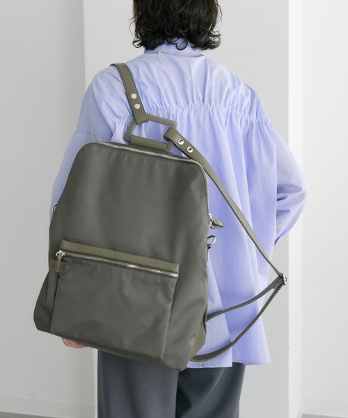 【極美品】ear PAPILLONNER(イアパピヨネ)3way リュック 撥水/リバイバル/3way/A4サイズ対応》リュック＆ショルダー