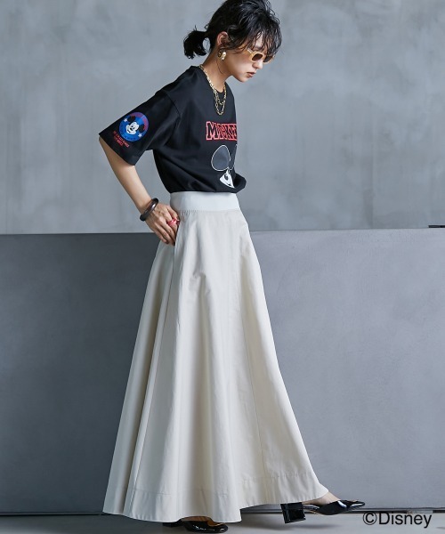 GEVS.(ジェイヴィス)の「 フレアマキシスカート <大きいサイズ有>GEVS.(スカート・レディース・ベージュ/オレンジ/ブラック・LL/L/M/5L/4L/3L)」の18枚目の写真