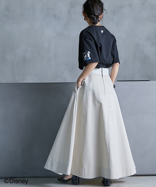 GEVS.(ジェイヴィス)の「 フレアマキシスカート <大きいサイズ有>GEVS.(スカート・レディース・ベージュ/オレンジ/ブラック・LL/L/M/5L/4L/3L)」の19枚目の写真