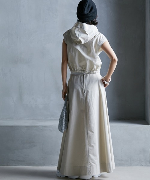 GEVS.(ジェイヴィス)の「 フレアマキシスカート <大きいサイズ有>GEVS.(スカート・レディース・ベージュ/オレンジ/ブラック・LL/L/M/5L/4L/3L)」の6枚目の写真