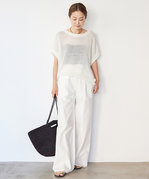 Deuxieme Classe（ドゥーズィエムクラス）の「loose fabric ニット（ニット/セーター・レディース・ホワイト・FREE）」の3枚目の写真