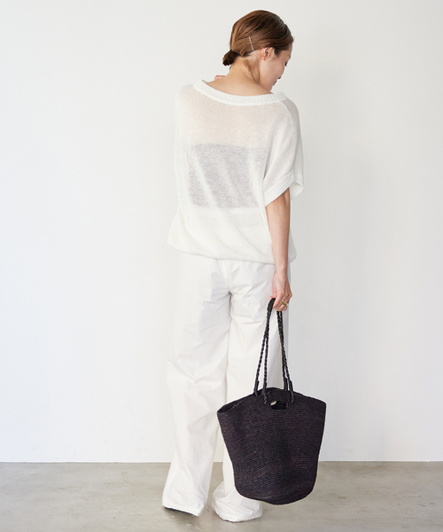 Deuxieme Classe（ドゥーズィエムクラス）の「loose fabric ニット（ニット/セーター・レディース・ホワイト・FREE）」の4枚目の写真