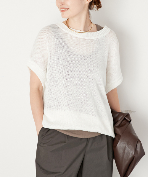 Deuxieme Classe（ドゥーズィエムクラス）の「loose fabric ニット（ニット/セーター・レディース・ホワイト・FREE）」の5枚目の写真