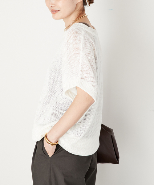 Deuxieme Classe（ドゥーズィエムクラス）の「loose fabric ニット（ニット/セーター・レディース・ホワイト・FREE）」の6枚目の写真