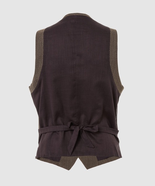 seya.（セヤ）の「SIWA VEST /SUMMER HERRINGBONE（ベスト）」 - WEAR