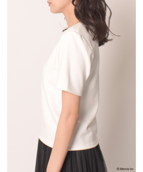MIIA（ミーア）の「miffy パールロゴTシャツ（Tシャツ/カットソー・レディース・オフホワイト/ブラック・FREE）」の17枚目の写真