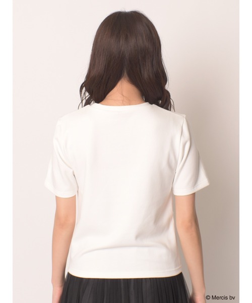 MIIA（ミーア）の「miffy パールロゴTシャツ（Tシャツ/カットソー・レディース・オフホワイト/ブラック・FREE）」の18枚目の写真