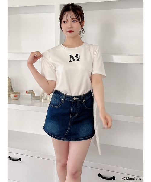 MIIA（ミーア）の「miffy パールロゴTシャツ（Tシャツ/カットソー・レディース・オフホワイト/ブラック・FREE）」の10枚目の写真