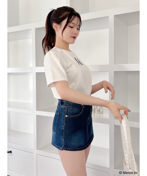 MIIA（ミーア）の「miffy パールロゴTシャツ（Tシャツ/カットソー・レディース・オフホワイト/ブラック・FREE）」の11枚目の写真