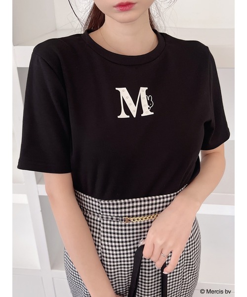 MIIA（ミーア）の「miffy パールロゴTシャツ（Tシャツ/カットソー・レディース・オフホワイト/ブラック・FREE）」の15枚目の写真