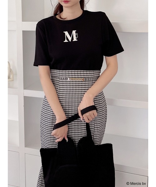 MIIA（ミーア）の「miffy パールロゴTシャツ（Tシャツ/カットソー・レディース・オフホワイト/ブラック・FREE）」の4枚目の写真