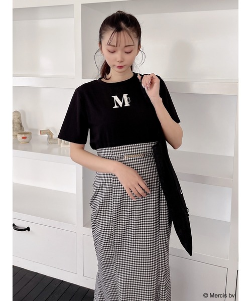 MIIA（ミーア）の「miffy パールロゴTシャツ（Tシャツ/カットソー・レディース・オフホワイト/ブラック・FREE）」の6枚目の写真