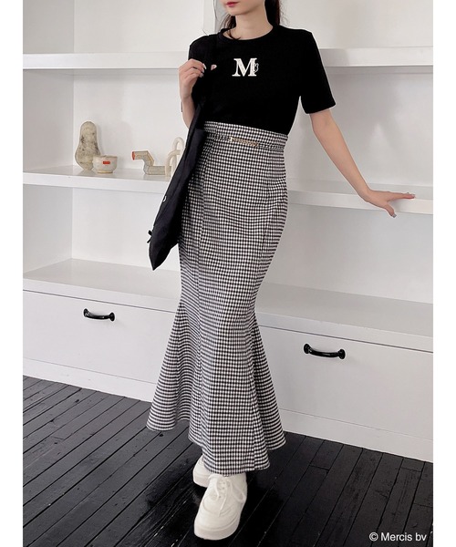 MIIA（ミーア）の「miffy パールロゴTシャツ（Tシャツ/カットソー・レディース・オフホワイト/ブラック・FREE）」の8枚目の写真