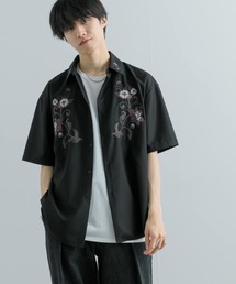 SENSE OF PLACE by URBAN RESEARCH | ボタニカルシシュウシャツ(5分袖)(シャツ/ブラウス)