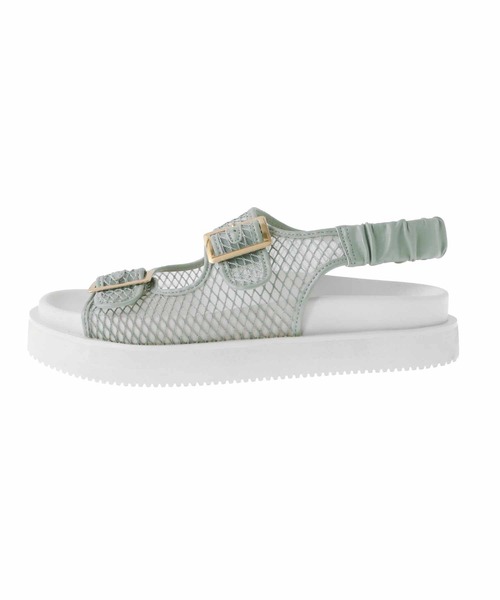 31 Sons de mode(トランテアン ソン ドゥ モード)の「シアーリカバリーサンダル(サンダル・レディース・グリーン/ブラック/オフホワイト・S/M/L)」の5枚目の写真