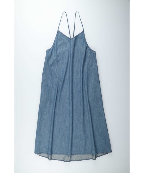 BACK NUMBER(バックナンバー)の「【BACK NUMBER】ライトオンスデニムキャミワンピース(シャツワンピース・レディース・ダークインディゴブルー・XL/M/L)」の6枚目の写真