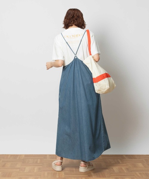 BACK NUMBER(バックナンバー)の「【BACK NUMBER】ライトオンスデニムキャミワンピース(シャツワンピース・レディース・ダークインディゴブルー・XL/M/L)」の5枚目の写真