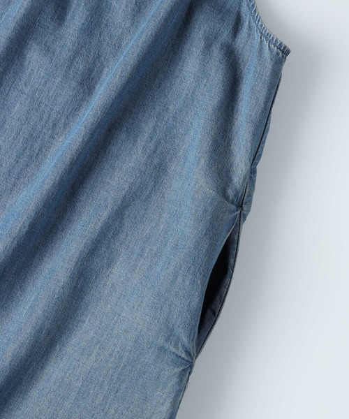 BACK NUMBER(バックナンバー)の「【BACK NUMBER】ライトオンスデニムキャミワンピース(シャツワンピース・レディース・ダークインディゴブルー・XL/M/L)」の12枚目の写真